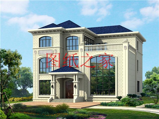 160平米三層別墅，14X13米戶型方正實用，農(nóng)村自建房的首選！