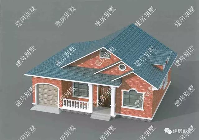 一層農(nóng)村自建房設計圖，主體造價15萬左右，第二棟有3個臥室1個車庫