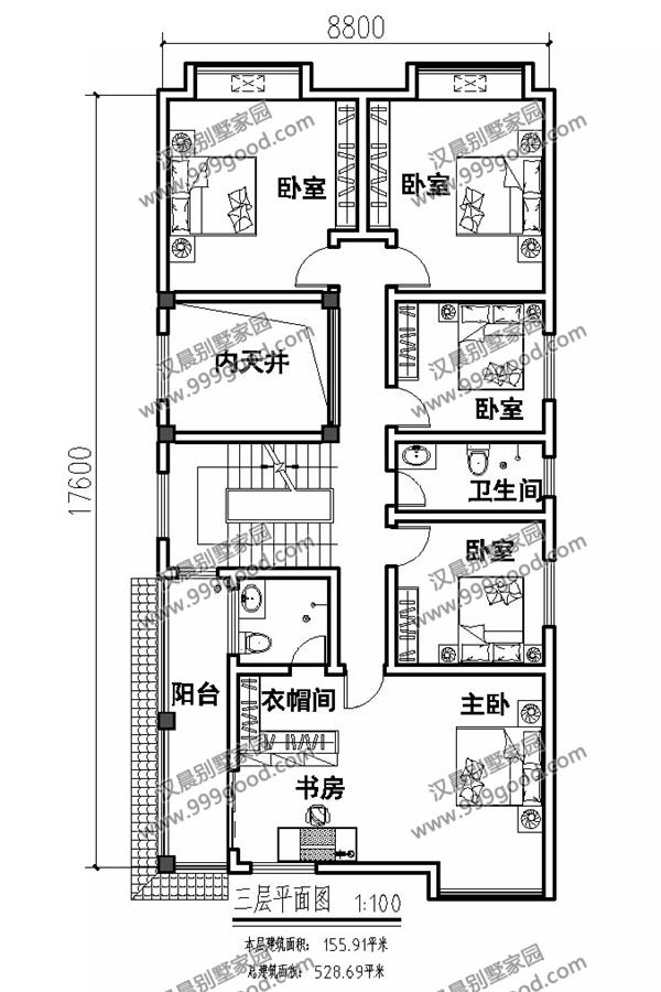 兩面鄰居開間只有8.8米，怎么建房？看看這套花50萬建成的中式別墅！