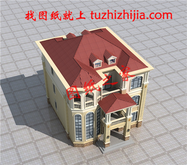 農(nóng)村房子設(shè)計(jì)圖三層獨(dú)棟別墅，占地130平方米