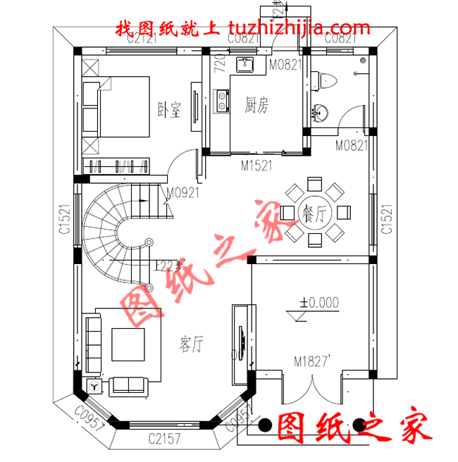 農(nóng)村100平米自建房圖紙設計，小宅基地也能建成大氣實用的別墅！