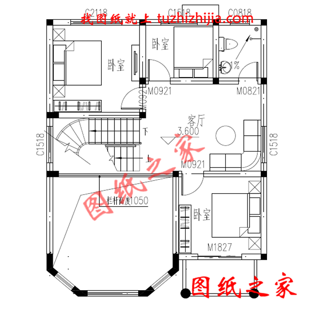 農(nóng)村100平米自建房圖紙設計，小宅基地也能建成大氣實用的別墅！