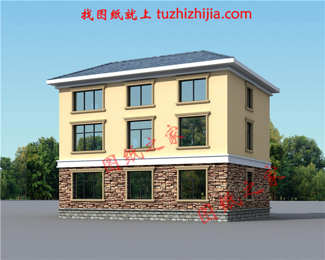 農(nóng)村100平米自建房圖紙設計，小宅基地也能建成大氣實用的別墅！