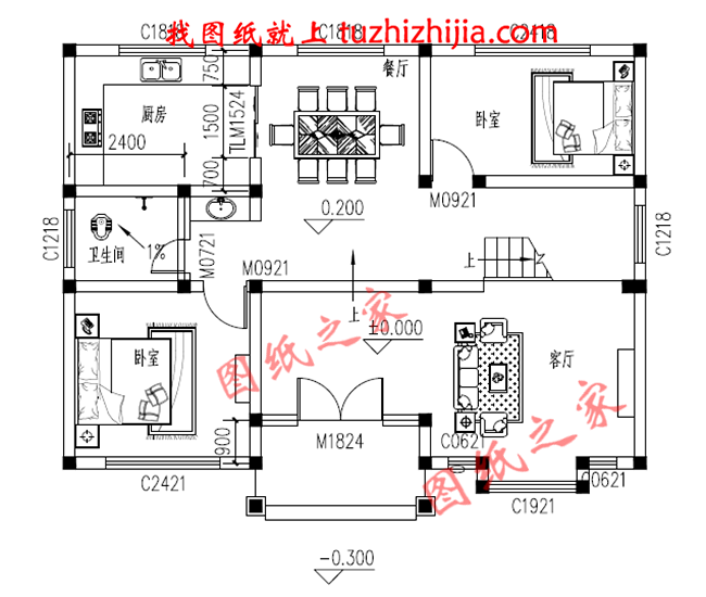 農(nóng)村100平米自建房圖紙設計，小宅基地也能建成大氣實用的別墅！