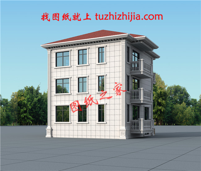 農(nóng)村40萬(wàn)左右房子圖片外觀效果圖，帶地下室，外觀時(shí)尚大氣