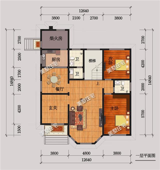 5套一二層農(nóng)村養(yǎng)老別墅設(shè)計(jì)圖，第三款造價(jià)18萬(wàn)，你喜歡嗎？