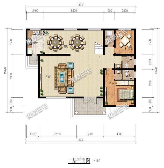 5套一二層農(nóng)村養(yǎng)老別墅設(shè)計(jì)圖，第三款造價(jià)18萬(wàn)，你喜歡嗎？