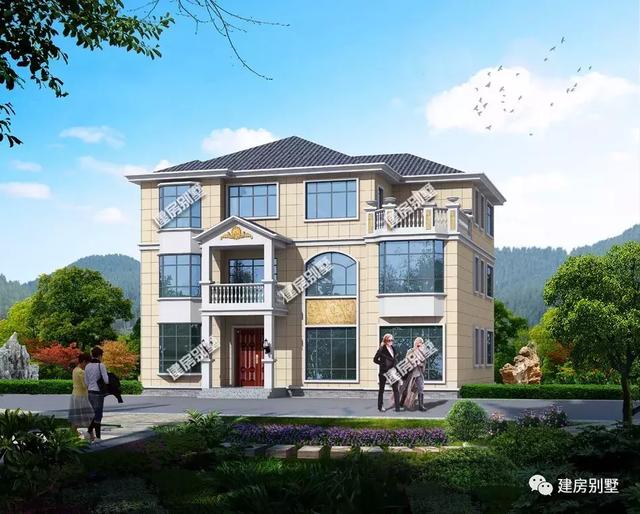 3棟農(nóng)村三層自建房設(shè)計圖，面寬都是15米多，第三套能住兩家人！