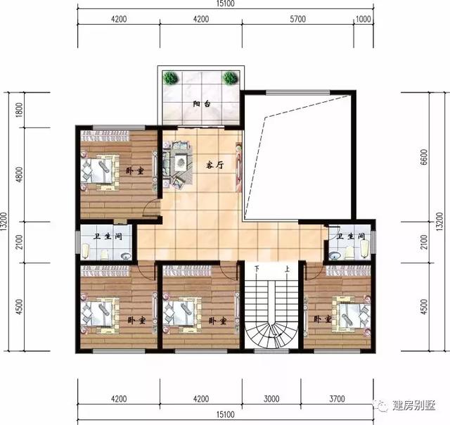3棟農(nóng)村三層自建房設(shè)計圖，面寬都是15米多，第三套能住兩家人！