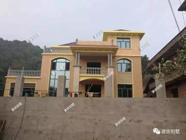 曬曬我新建的三層別墅，50萬全部完工，鄰居家根本沒法比