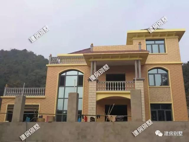 曬曬我新建的三層別墅，50萬全部完工，鄰居家根本沒法比