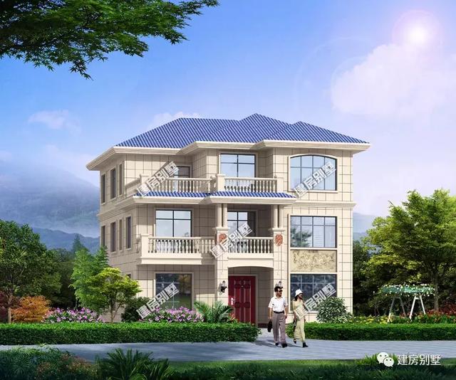 兩套三層農(nóng)村別墅設(shè)計(jì)，非常干凈漂亮，第二棟湖北人都在建