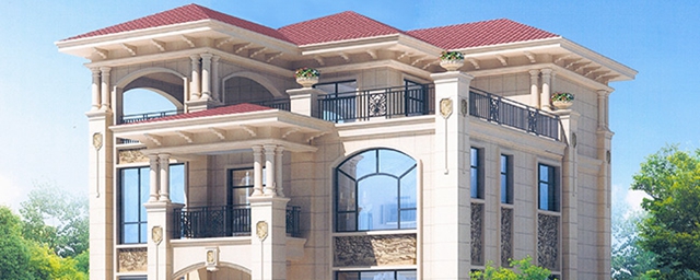 農村50萬三層別墅款式自建房圖，建成村里人都羨慕壞了！