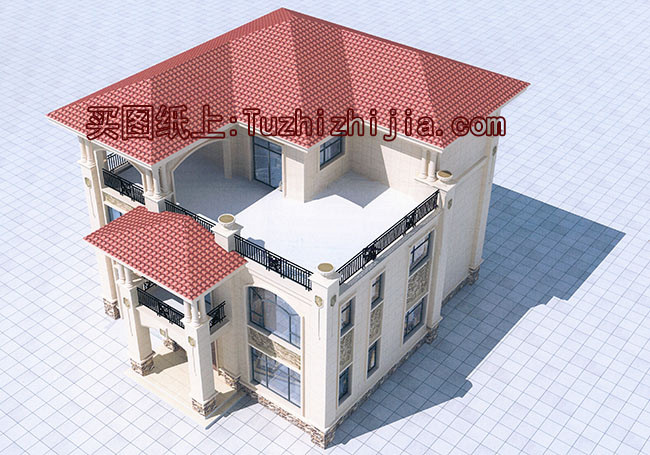 農村50萬三層別墅款式自建房圖，建成村里人都羨慕壞了！