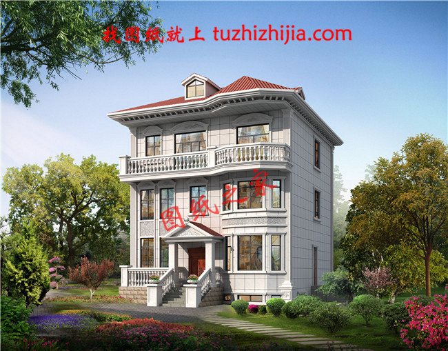 農村50萬三層別墅款式自建房圖，建成村里人都羨慕壞了！