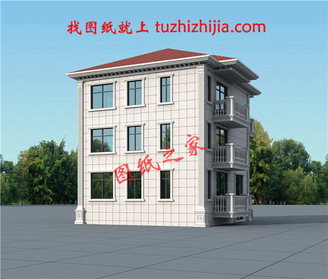 農村50萬三層別墅款式自建房圖，建成村里人都羨慕壞了！