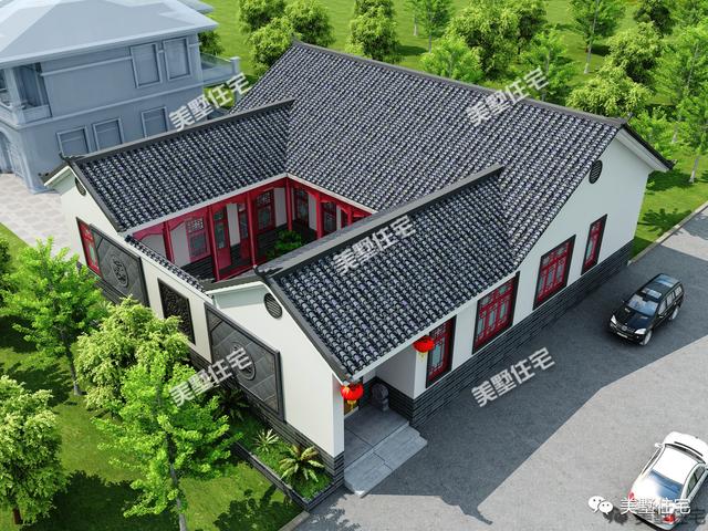 歐式別墅已經(jīng)過時了，中式合院別墅才是最美的！