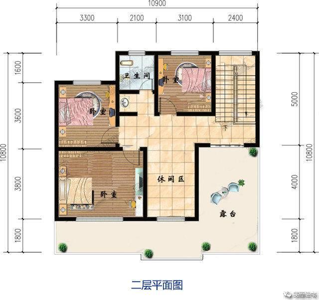 11x11米農(nóng)村兩層別墅設(shè)計(jì)圖紙，外觀典雅大方內(nèi)部舒適合理
