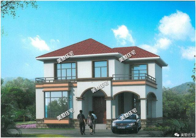 11x11米農(nóng)村兩層別墅設(shè)計(jì)圖紙，外觀典雅大方內(nèi)部舒適合理