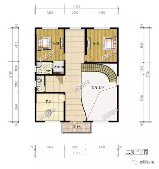 6款農(nóng)村三層自建別墅戶型圖，開間11米款款實用，第3還帶商鋪