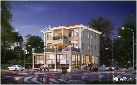 6款農(nóng)村三層自建別墅戶型圖，開間11米款款實用，第3還帶商鋪