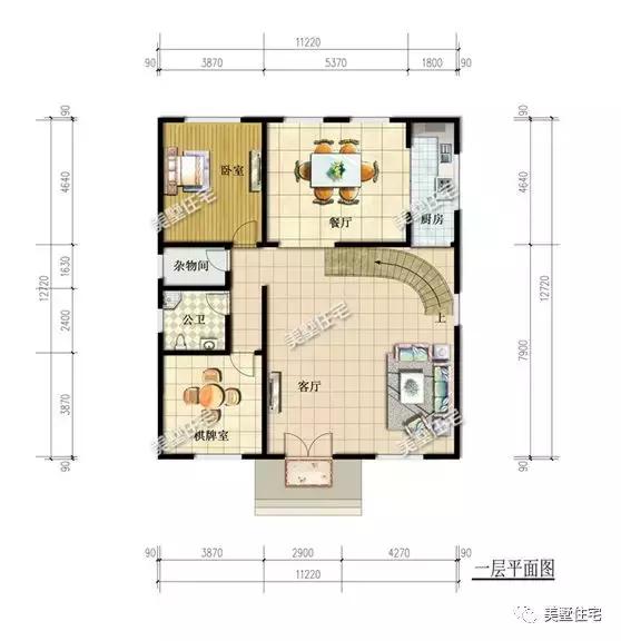 6款農(nóng)村三層自建別墅戶型圖，開間11米款款實用，第3還帶商鋪