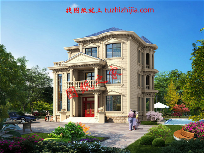 農(nóng)村60萬三層別墅款式設計圖，美觀大氣上檔次，村里人都羨慕！