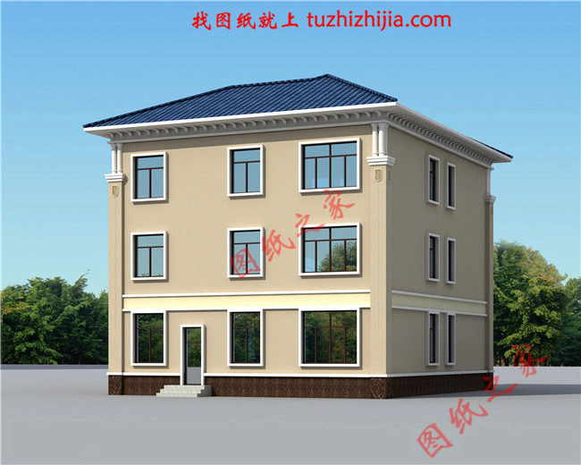 農(nóng)村60萬三層別墅款式設計圖，美觀大氣上檔次，村里人都羨慕！