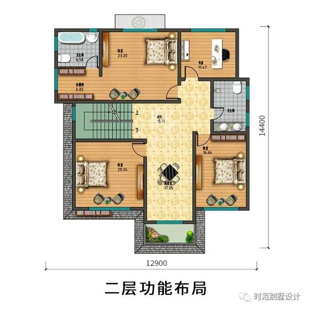 三層新中式別墅設(shè)計圖，占地156平面寬12米，毛坯造價45萬，返鄉(xiāng)建房非它莫屬