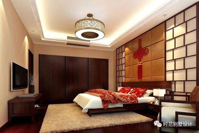 中式二層別墅戶(hù)型圖紙，面寬12米兩側(cè)無(wú)采光，5室3廳5衛(wèi)，適合農(nóng)村自建