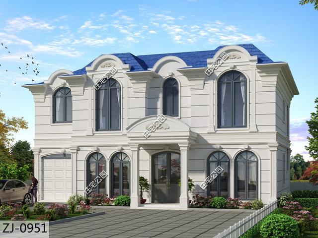 三世同堂的家庭如何蓋房？這套法式二層別墅，4室2廳5衛(wèi)，車(chē)庫(kù)入戶(hù)，一定要收藏
