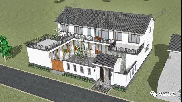 16套非常流行的自建別墅設計，原來農(nóng)村房子這么好看了！