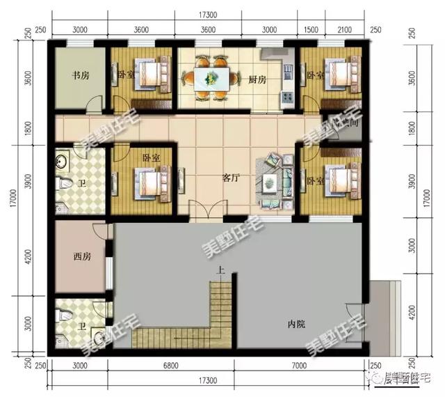 中式合院一層別墅設(shè)計(jì)圖，有家有院有品位，傳承百年