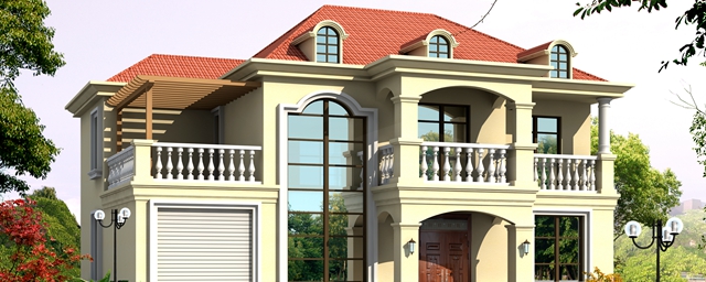 農(nóng)村40萬左右房子圖片及設(shè)計圖,非常簡單大氣的二層別墅！