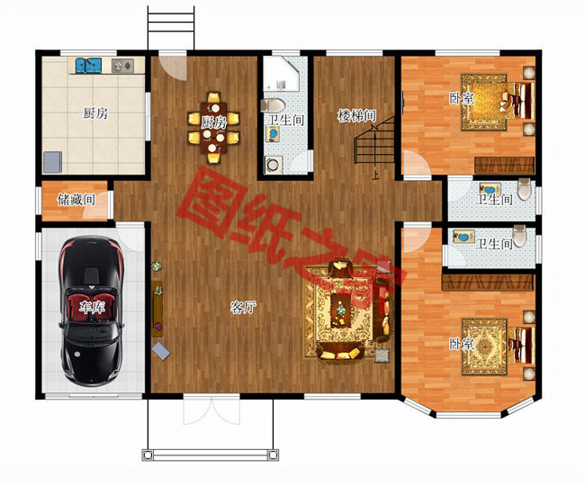 農(nóng)村40萬左右房子圖片及設(shè)計圖,非常簡單大氣的二層別墅！