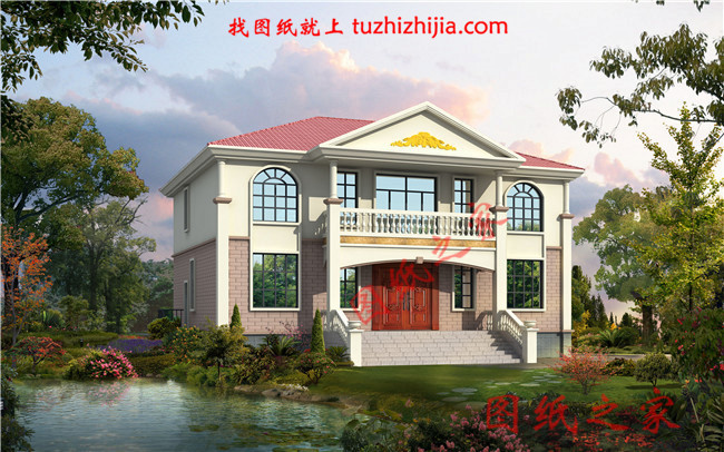 農(nóng)村40萬左右房子圖片及設(shè)計圖,非常簡單大氣的二層別墅！