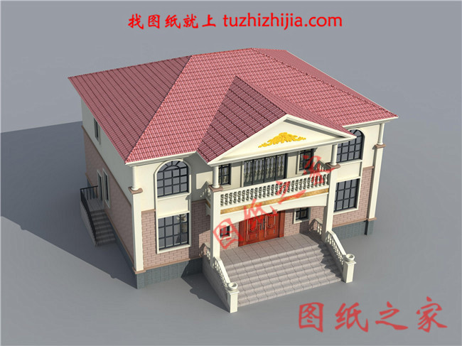 農(nóng)村40萬左右房子圖片及設(shè)計圖,非常簡單大氣的二層別墅！