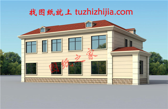 農(nóng)村40萬左右房子圖片及設(shè)計圖,非常簡單大氣的二層別墅！