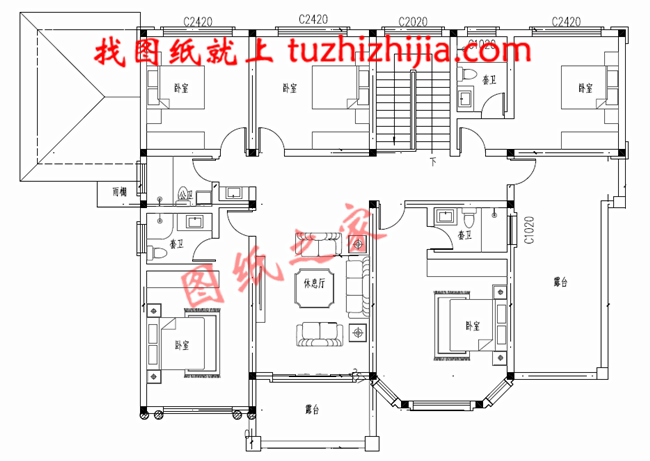 農(nóng)村40萬左右房子圖片及設(shè)計圖,非常簡單大氣的二層別墅！