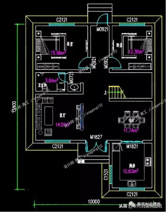 6套農(nóng)村自建別墅設(shè)計(jì)，小宅基地首選，面寬10米沒(méi)有絲毫浪費(fèi)