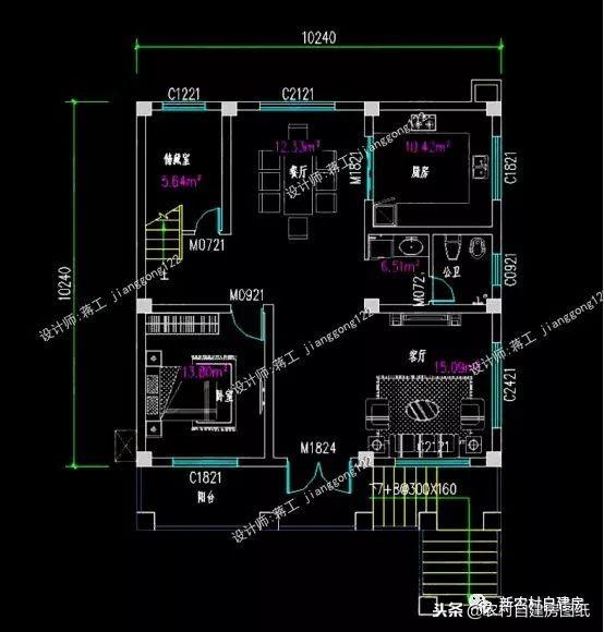 6套農(nóng)村自建別墅設(shè)計(jì)，小宅基地首選，面寬10米沒(méi)有絲毫浪費(fèi)