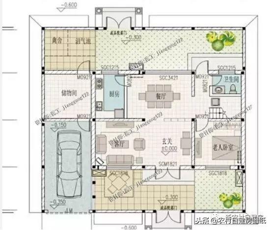 2套農(nóng)村二層平頂住宅設(shè)計(jì)，還帶小院子，北方農(nóng)村一家一套，簡(jiǎn)單耐看又實(shí)用