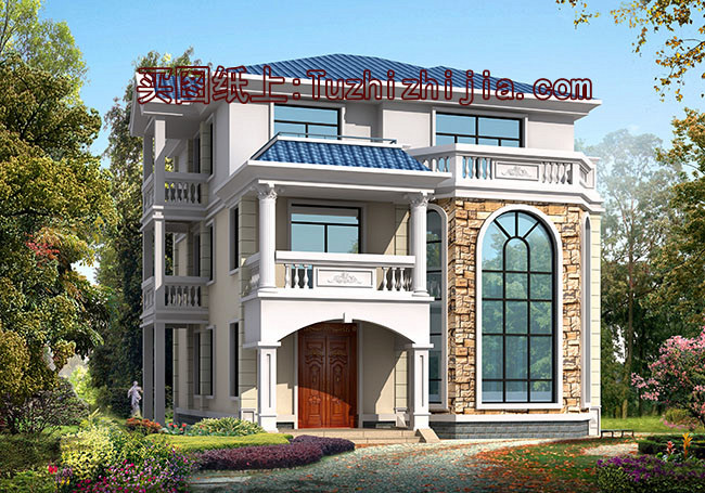 農(nóng)村40萬三層別墅款式設(shè)計圖，讓你建成一棟漂亮又實用的小別墅！
