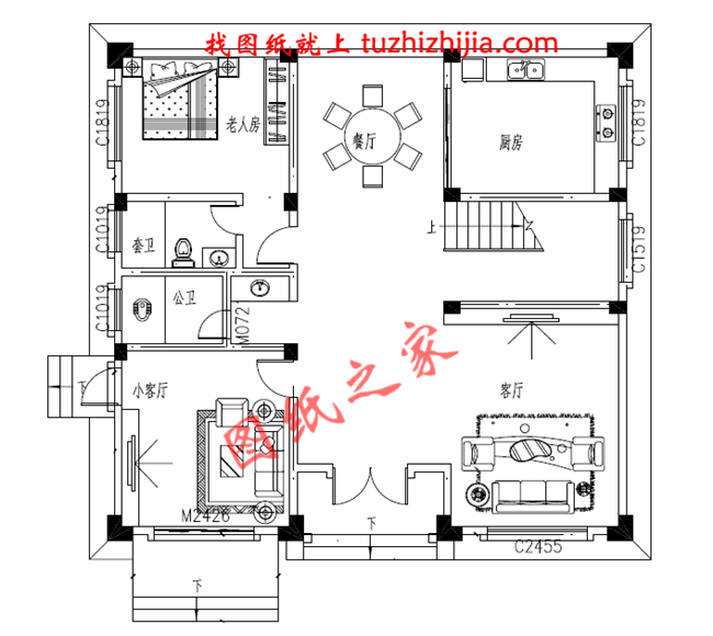 四層農(nóng)村80萬別墅款式設(shè)計圖，全鄉(xiāng)最美，根本找不到競爭對手