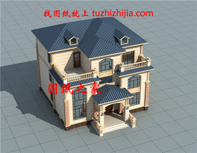 2019最新款50萬(wàn)左右農(nóng)村三層別墅，客廳中空