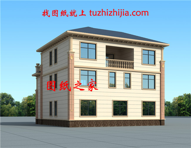 2019最新款50萬(wàn)左右農(nóng)村三層別墅，客廳中空