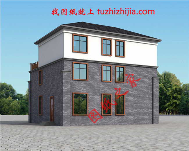 三層農(nóng)村100萬別墅款式圖片，豪華大氣的別墅絕對給你掙足了面子！