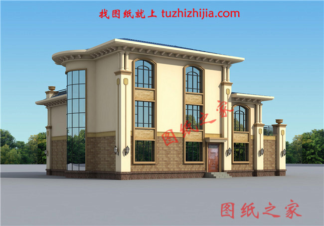 三層農(nóng)村100萬別墅款式圖片，豪華大氣的別墅絕對給你掙足了面子！