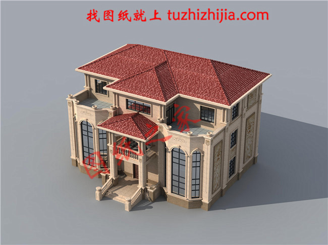 三層農(nóng)村100萬別墅款式圖片，豪華大氣的別墅絕對給你掙足了面子！