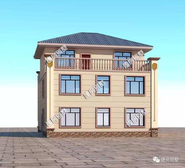 10×14.8米三層別墅設(shè)計，一輩子建一棟，我們不能將就